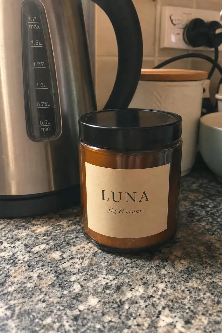 A snapshot on the kitchen counter