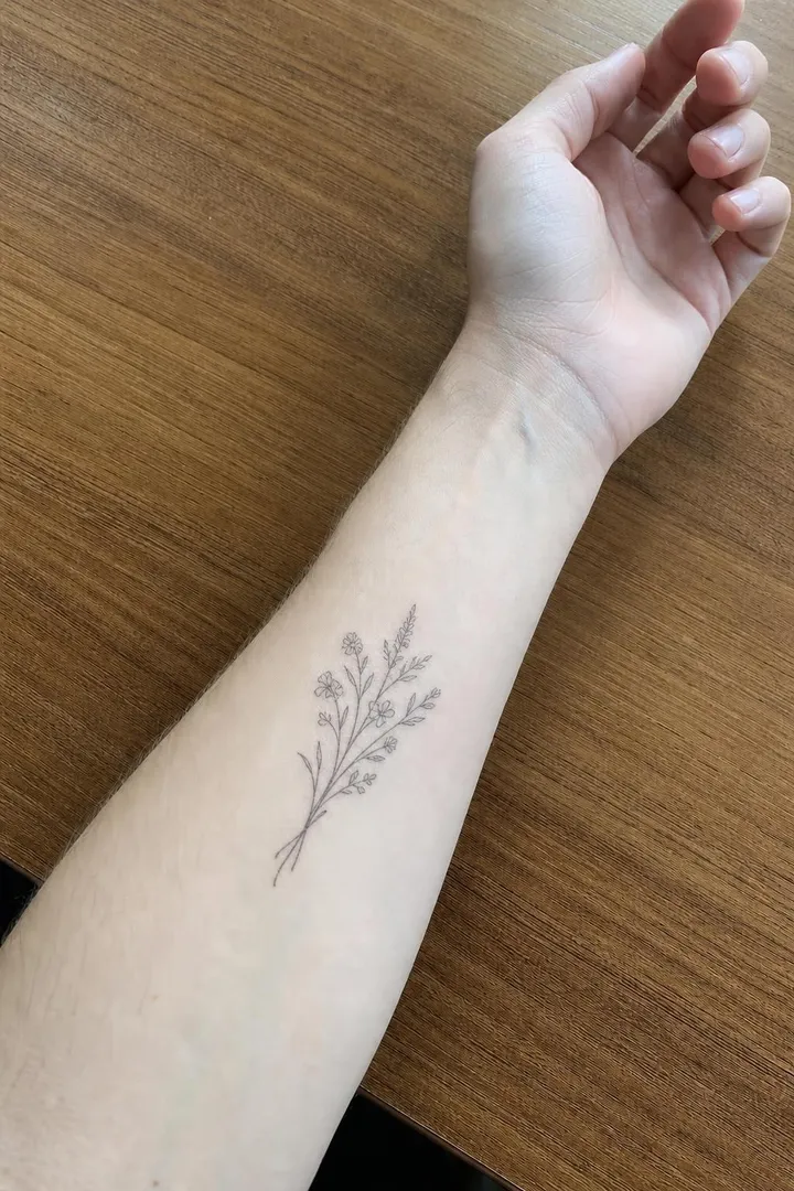Tattoo Try-On · Wild flowers